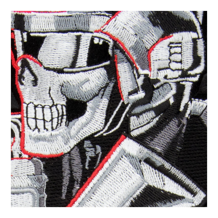 Armed Tactical Soldier Skeleton Patch, X-Large Size — detail view 2