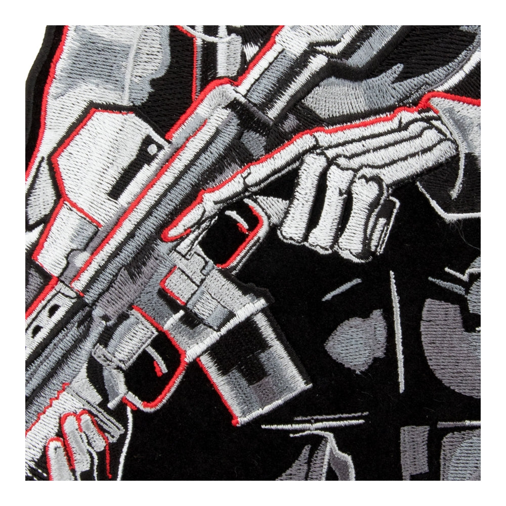 Armed Tactical Soldier Skeleton Patch, X-Large Size — detail view 1