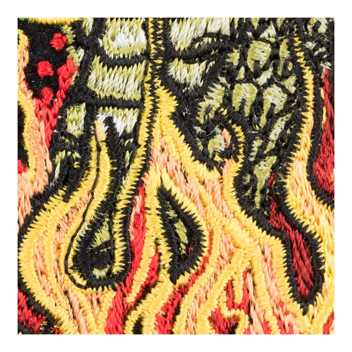 Hissing In Flames Cobra Head Patch, Small Size — detail view 2