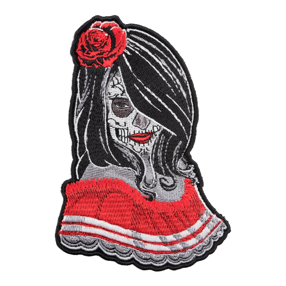 Sugar Skull Temptress Patch, Medium Size — product image