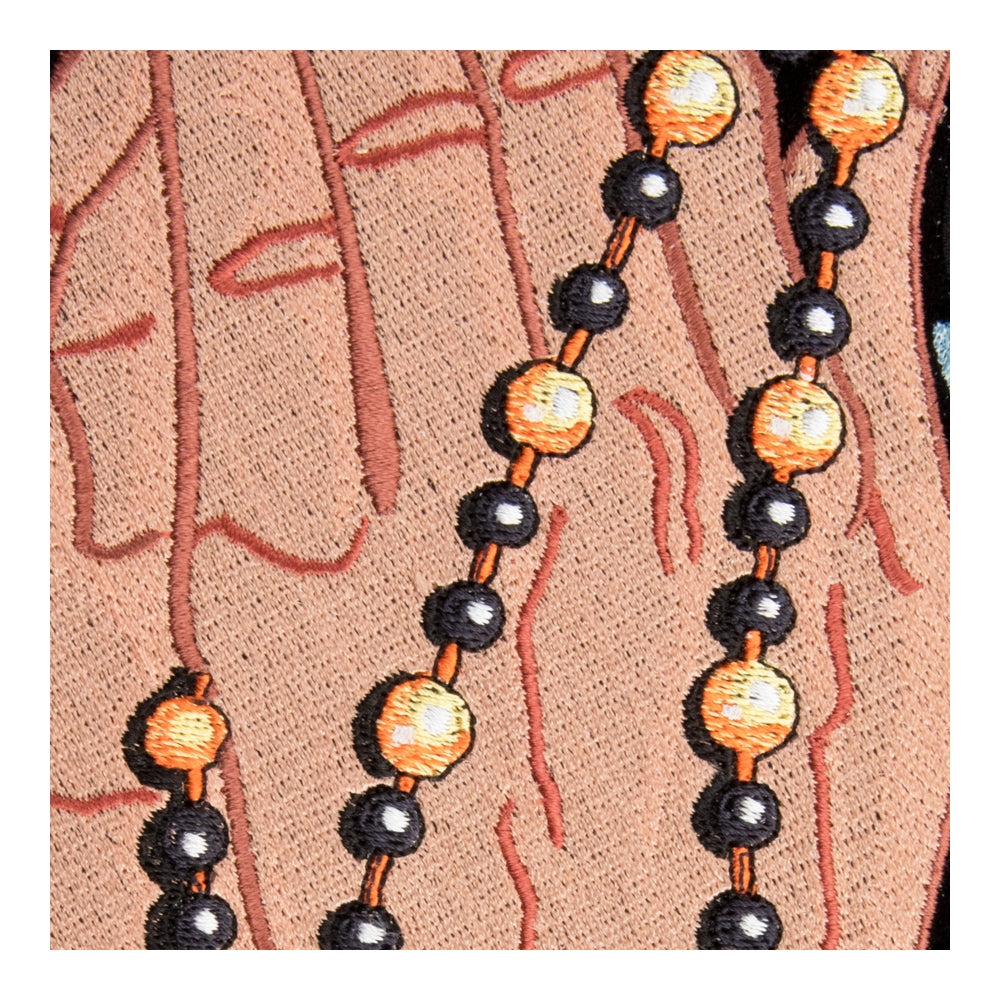 Praying Hands And Rosary Patch, Large Size — detail view 1
