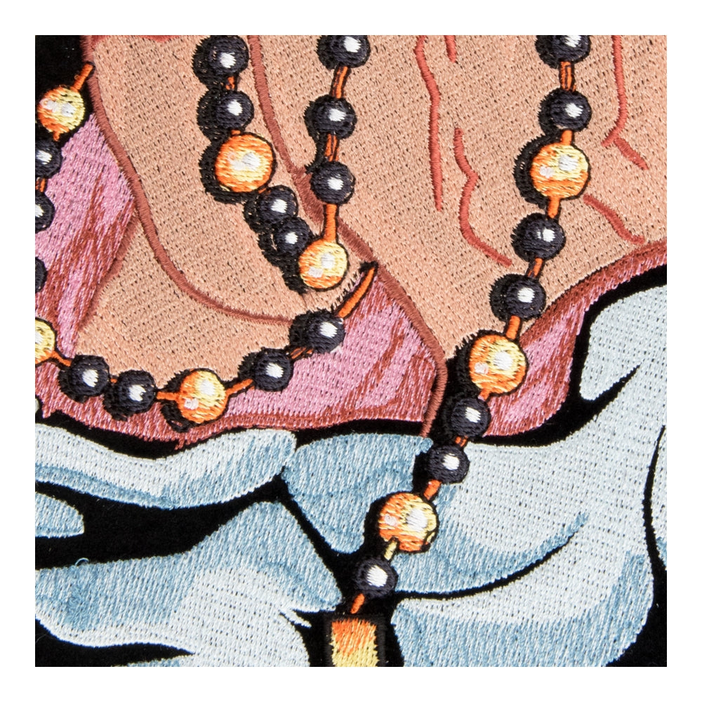 Praying Hands And Rosary Patch, Large Size — detail view 2