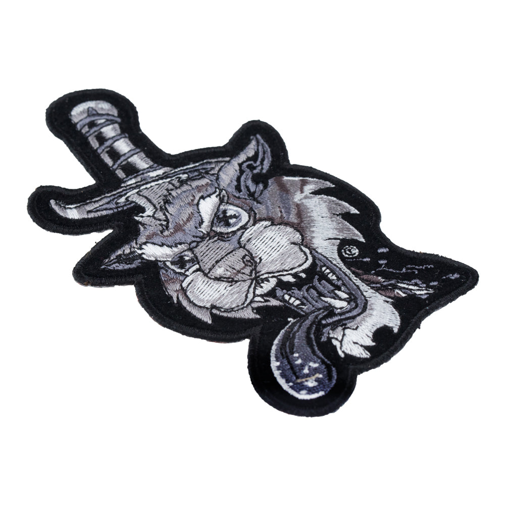 Subdued Dead Tiger Head &amp; Dagger Patch, Tiger &amp; Animal Patches — detail view 2