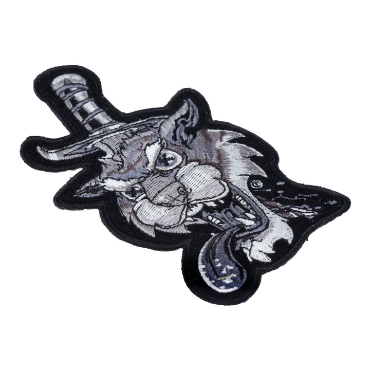 Subdued Dead Tiger Head &amp; Dagger Patch, Tiger &amp; Animal Patches — detail view 2