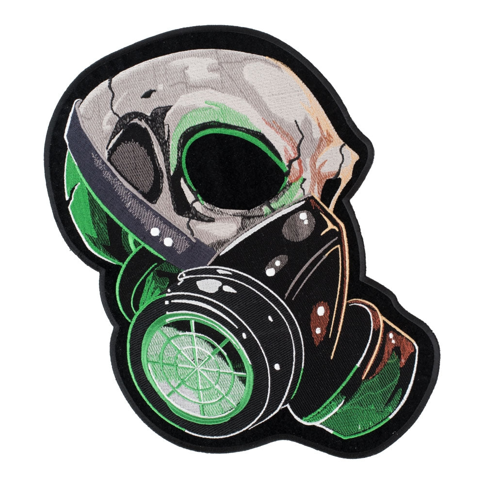 Gas Mask Green Haze Skull Patch, X-Large Size — product image