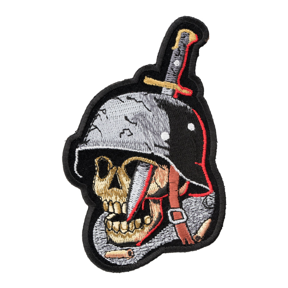 Impaled Skull Combat Soldier Patch, Death Before Dishonor Patches — product image