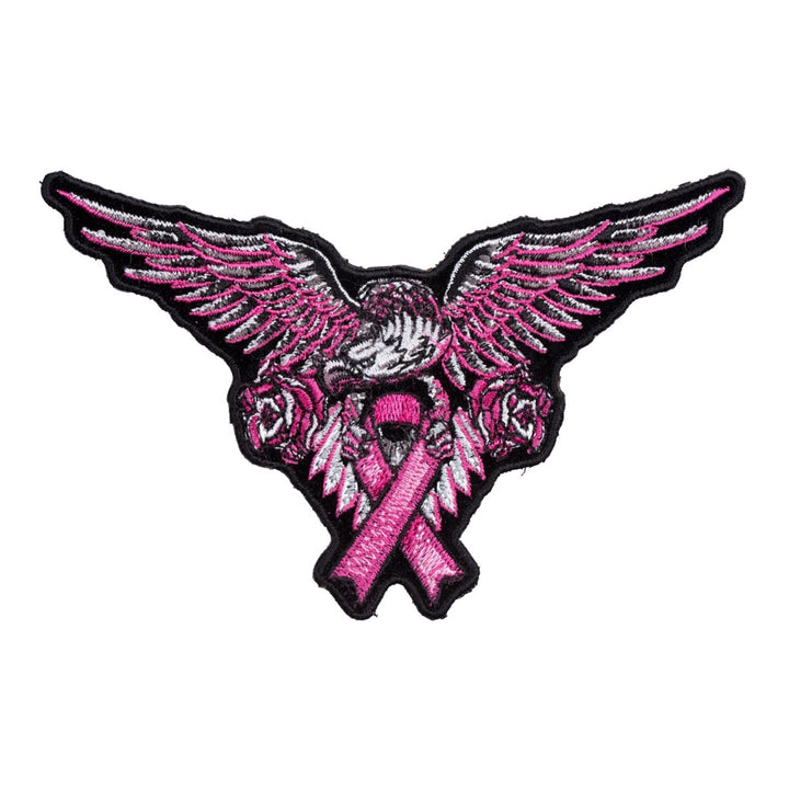 Pink Eagle Breast Cancer Ribbon Patch, Medium Size — product image