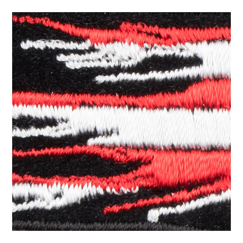 Charging Skull Distressed Flag Patch, Small Size — detail view 1