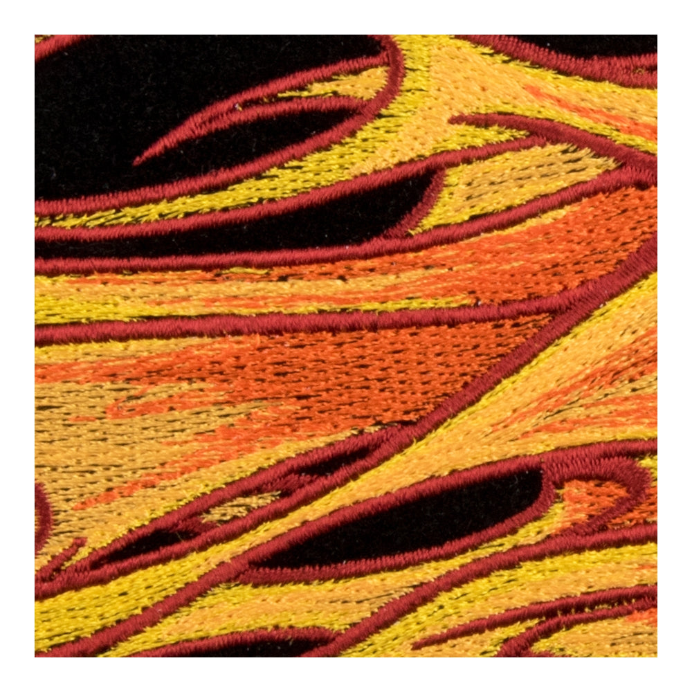 Charging Eagle Orange Flames Patch, Medium Size — detail view 1