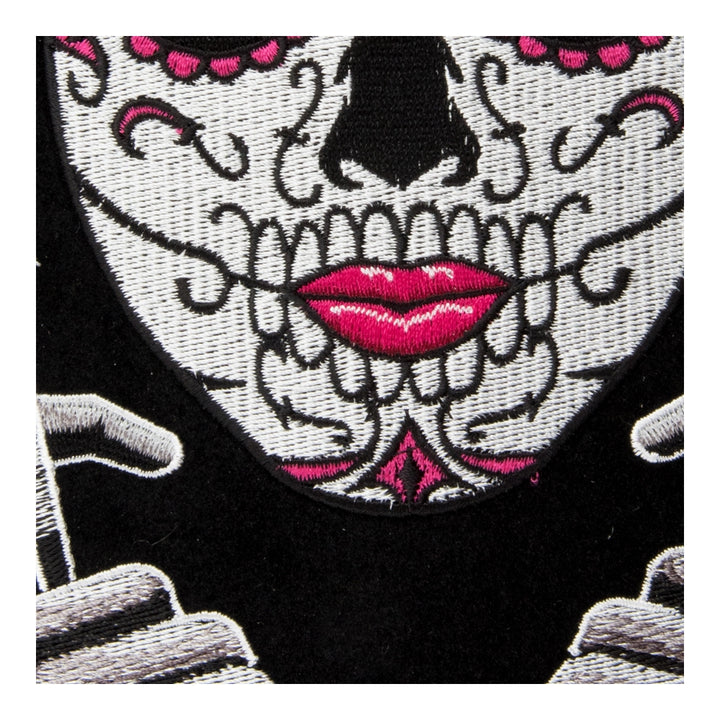 Day Of The Dead Girl Twin Guns Patch, Large Size — detail view 2