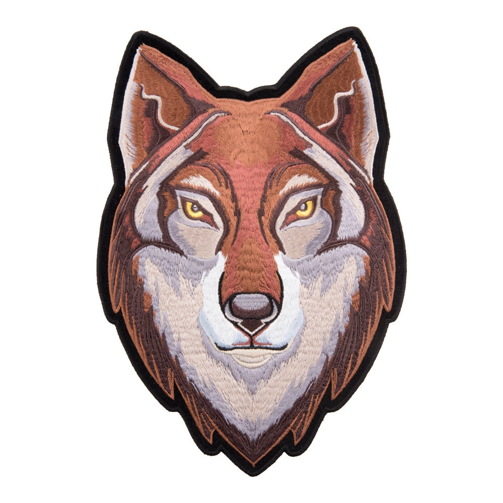Brown Eastern Timber Wolf Patch, Large Size — product image