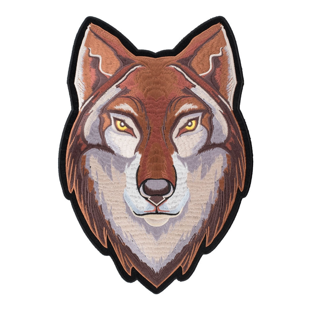 Brown Eastern Timber Wolf Patch, X-Large Size — product image