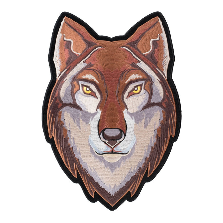 Brown Eastern Timber Wolf Patch, X-Large Size — product image