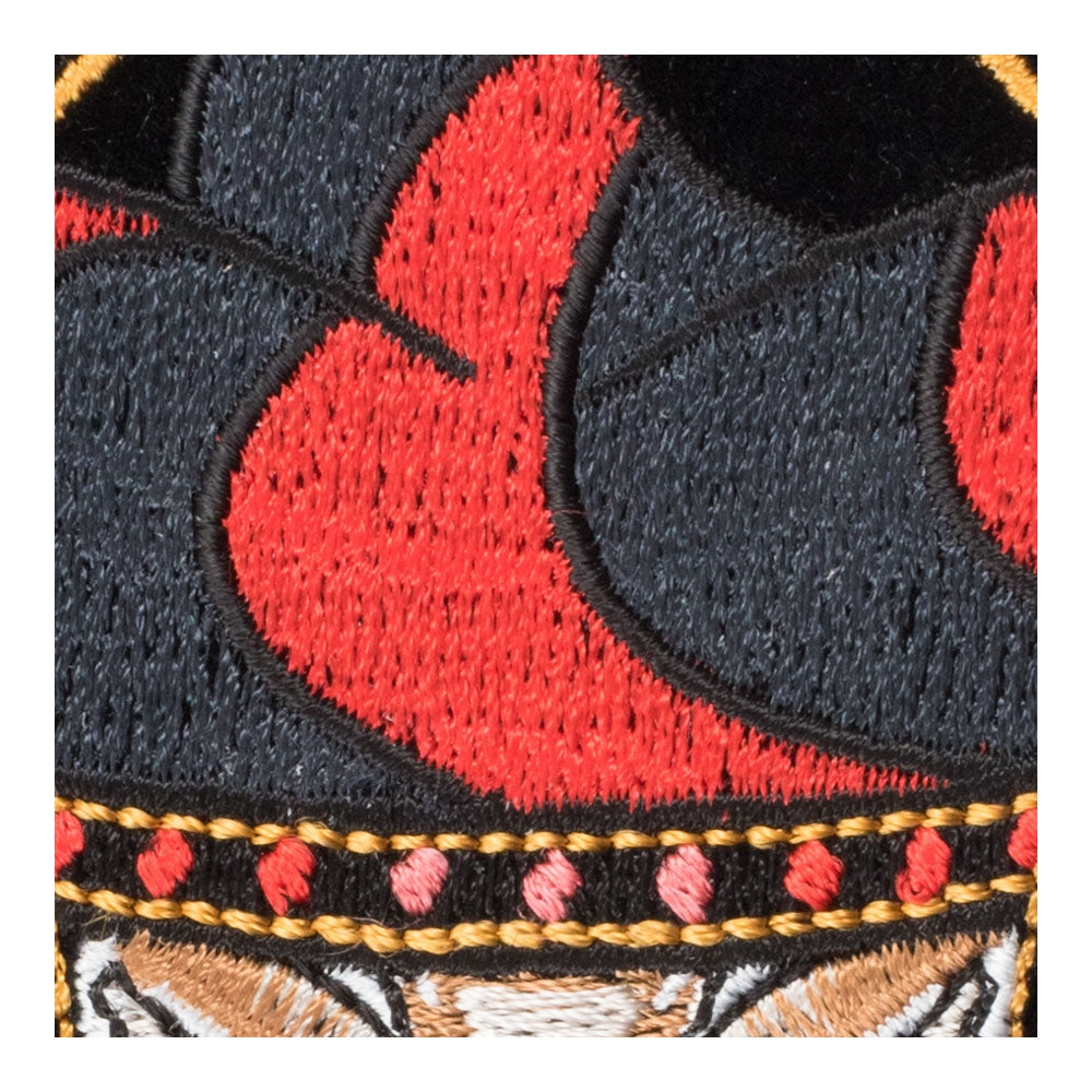 Lucky Jester Blazing Spade Patch, Medium Size — detail view 2