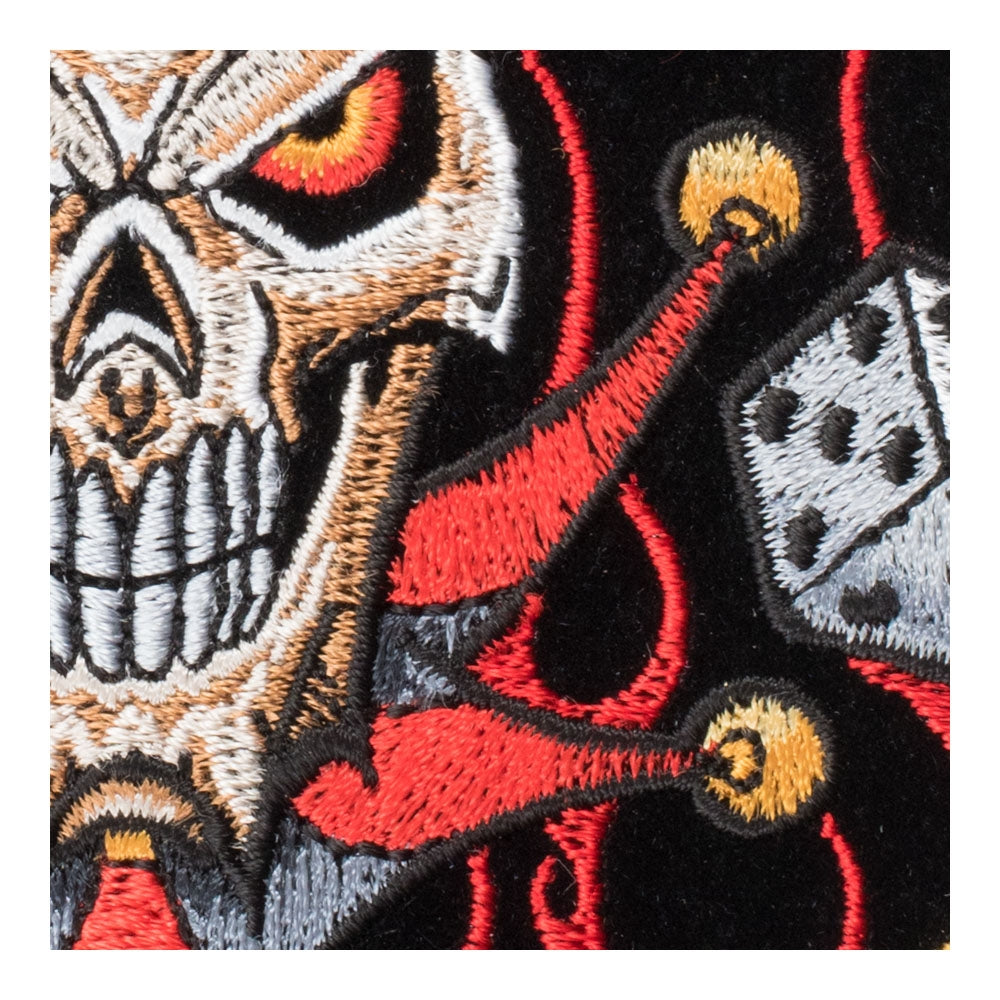 Lucky Jester Blazing Spade Patch, Medium Size — detail view 1