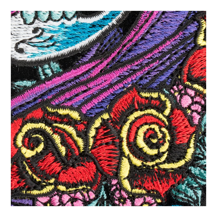 Day Of The Dead Violeta Candy Skull Patch, Small Size — detail view 2