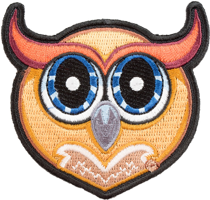 Oscar The Screech Owl Patch, Zoo Animals Patches — product image