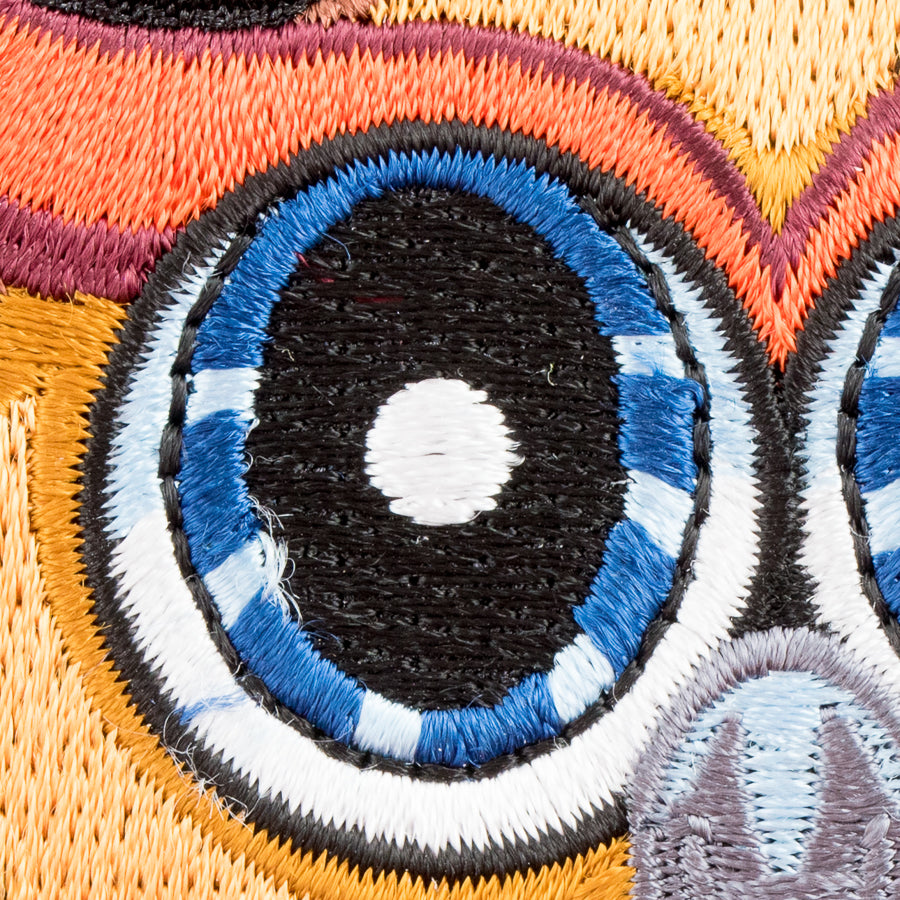 Oscar The Screech Owl Patch, Zoo Animals Patches — detail view 2