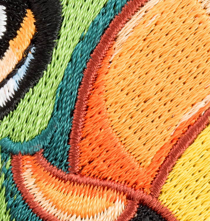 Echo The Eclectic Parrot Patch, Exotic Bird Patches — detail view 2