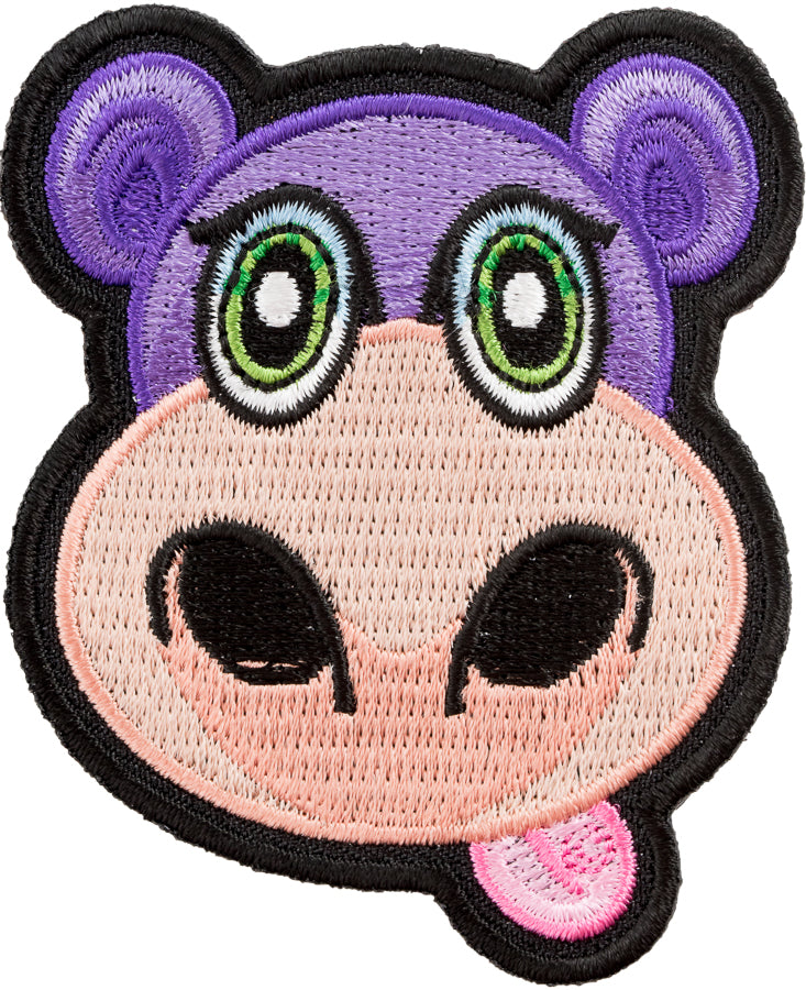 Pygmy The Purple Hippo Patch, Zoo Animal Patches — product image
