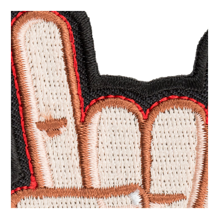 Rock N Roll Hand Patch, Music Theme Patches — detail view 1