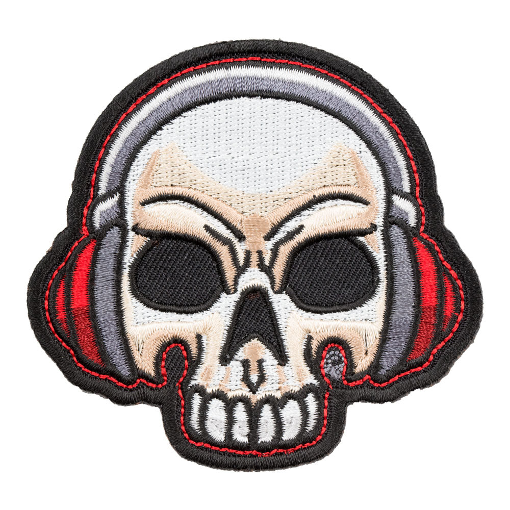 Let Beatz Rock Skull & Headphones Patch, Music Theme Patches — product image
