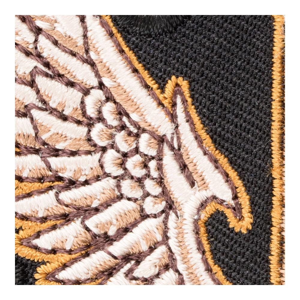 Gray Flying V Bass Guitar Patch, Musical Instruments Patches — detail view 1