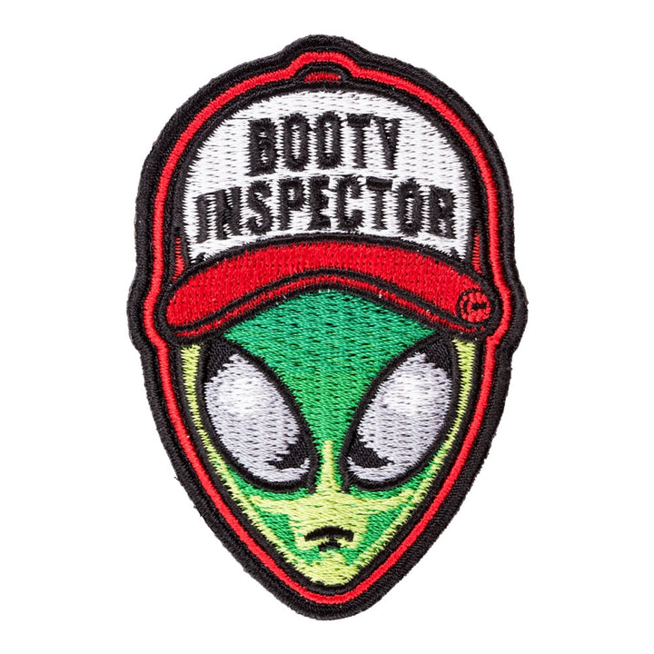 Booty Inspector Trucker Hat Alien Patch, Funny Alien Patches — product image