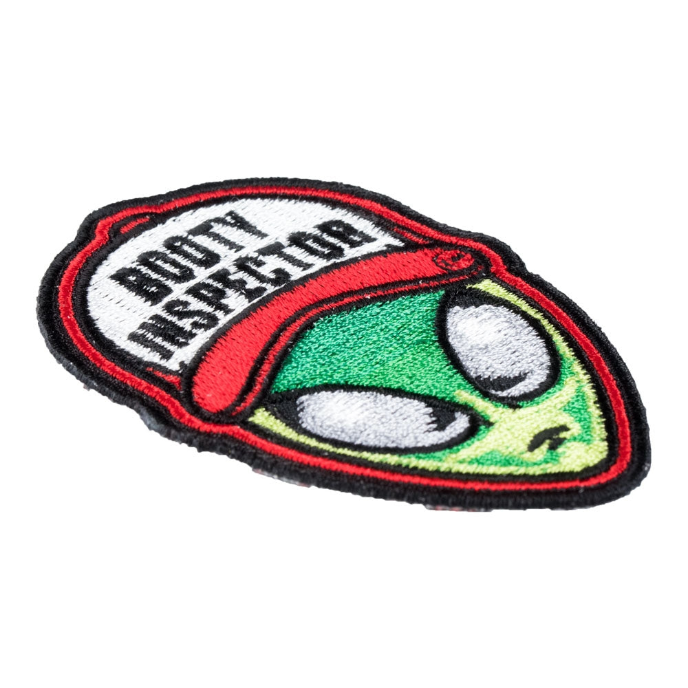 Booty Inspector Trucker Hat Alien Patch, Funny Alien Patches — detail view 1