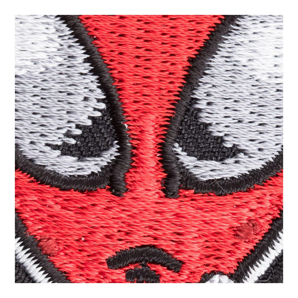 Red Extraterrestrial Alien Face Patch, Sci-Fi Patches — detail view 1
