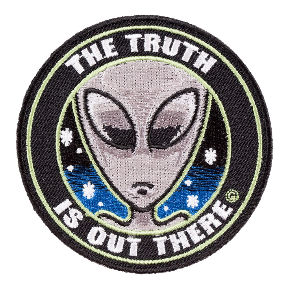 The Truth Is Out There Round Alien Patch, Sci-Fi Patches — product image