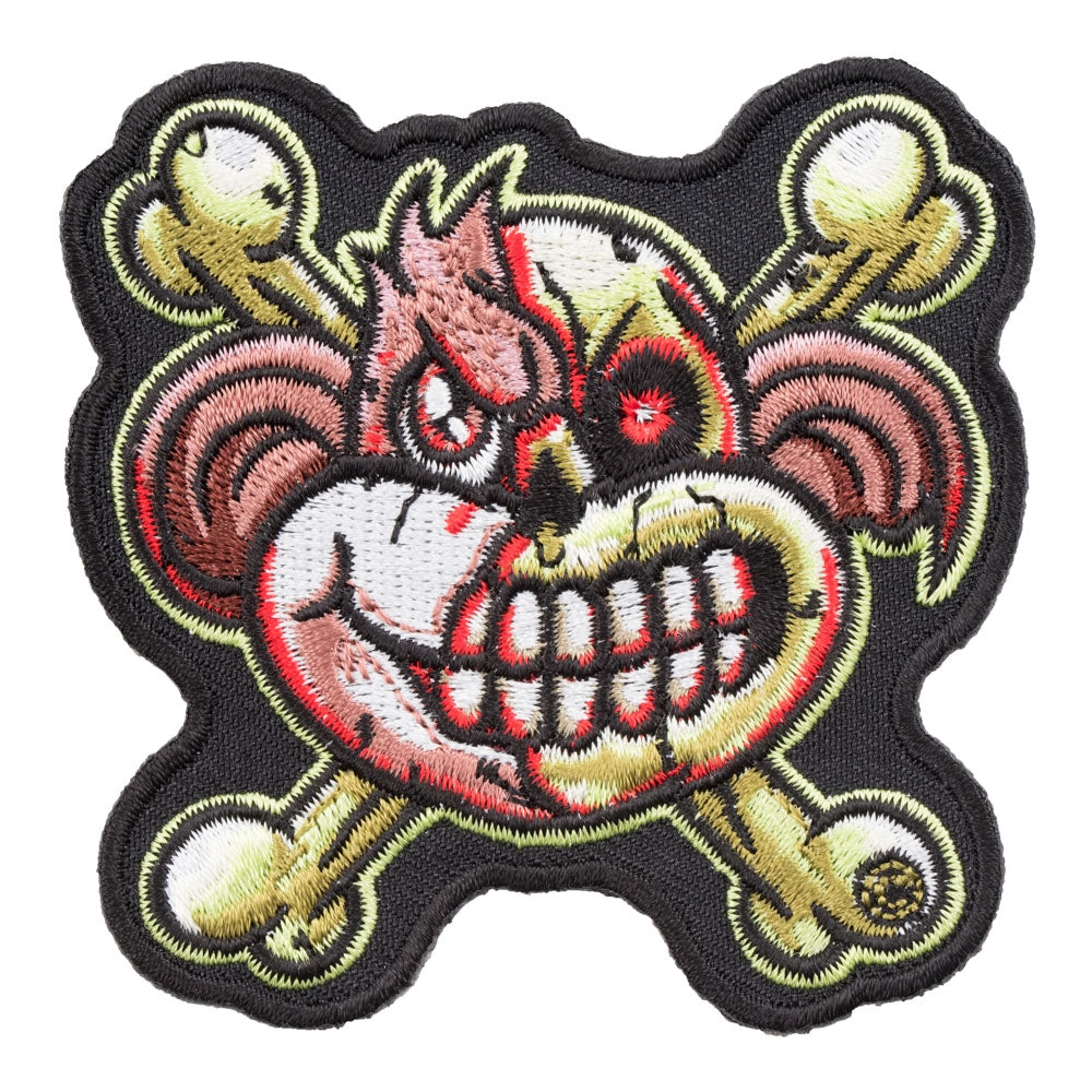 Zombie Monkey & Crossbones Patch, Fun Zombie Patches — product image