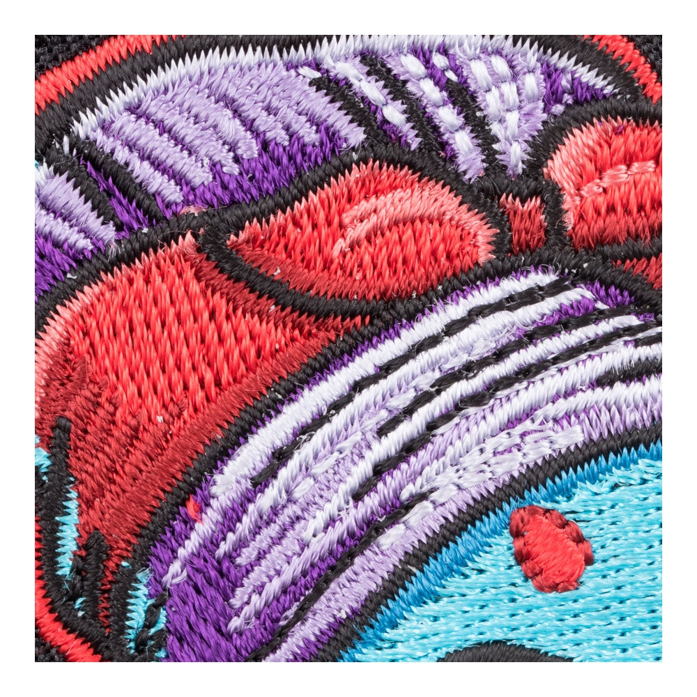 Blue In The Face She-Zombie Patch, Fun Zombie Patches — detail view 2