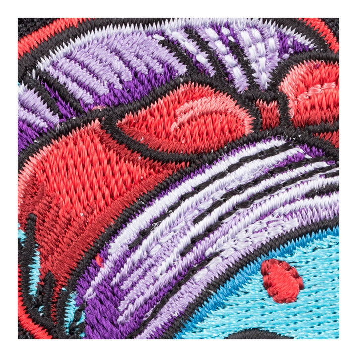 Blue In The Face She-Zombie Patch, Fun Zombie Patches — detail view 2