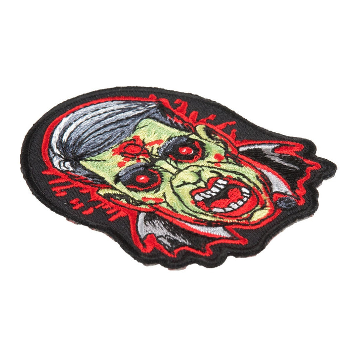 Shot In The Head Zombie Patch, Scary Zombie Patches — detail view 2