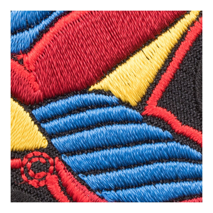 Red Sparrow Flying Left Tattoo Patch, Bird Patches — detail view 2