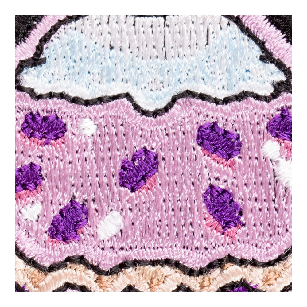 Cherry Topped Cupcake Patch, Fun Ladies Patches — detail view 2