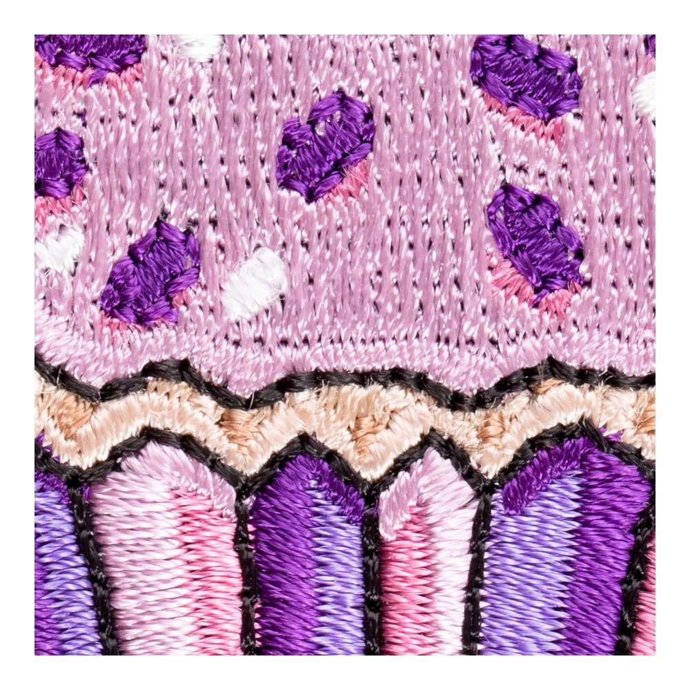 Cherry Topped Cupcake Patch, Fun Ladies Patches — detail view 1