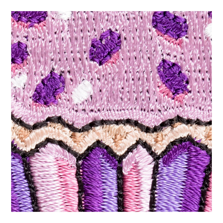 Cherry Topped Cupcake Patch, Fun Ladies Patches — detail view 1