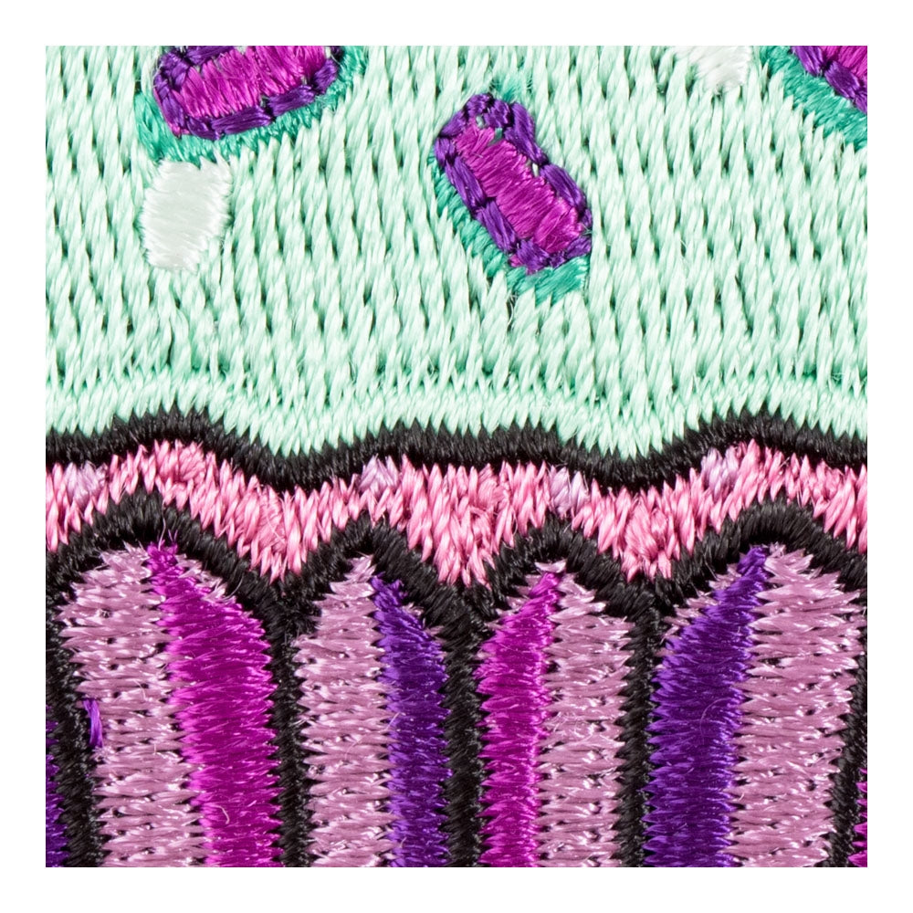 Skull And Bones Cupcake Patch, Fun Ladies Patches — detail view 1