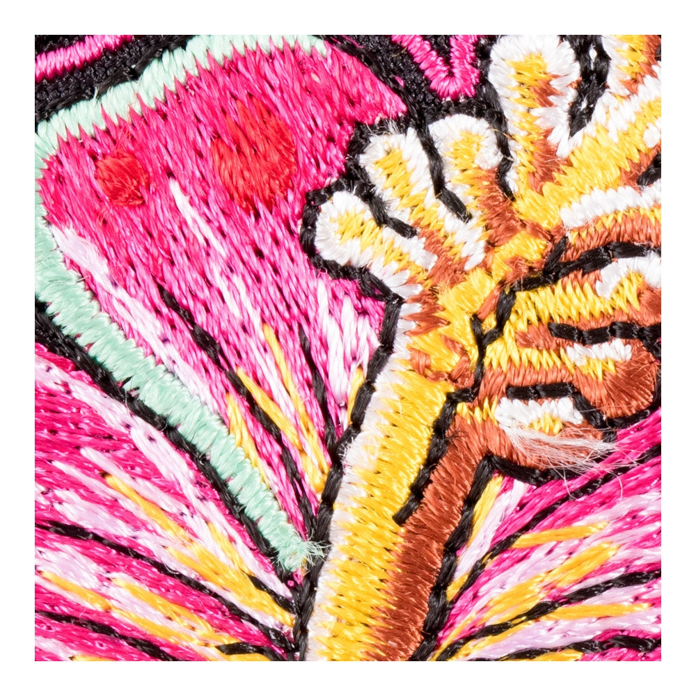 Pink Hibiscus Friendship Patch, Ladies Flower Patches — detail view 2