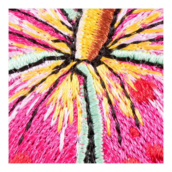 Pink Hibiscus Friendship Patch, Ladies Flower Patches — detail view 1