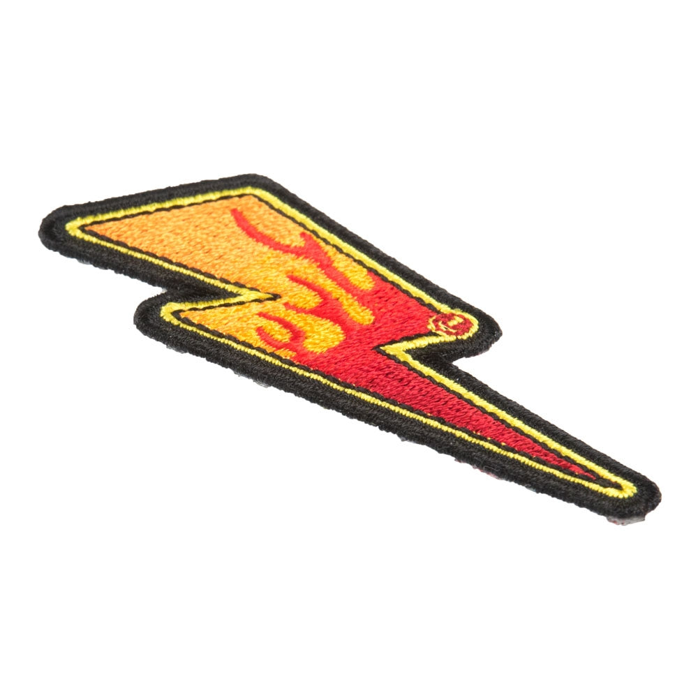 Flaming Lightning Bolt Left Patch, Lightning Patches — detail view 2