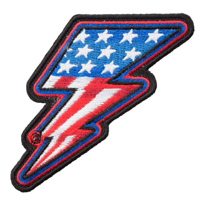 American Pride Lightning Bolt Right Patch, Lightning Patches — product image