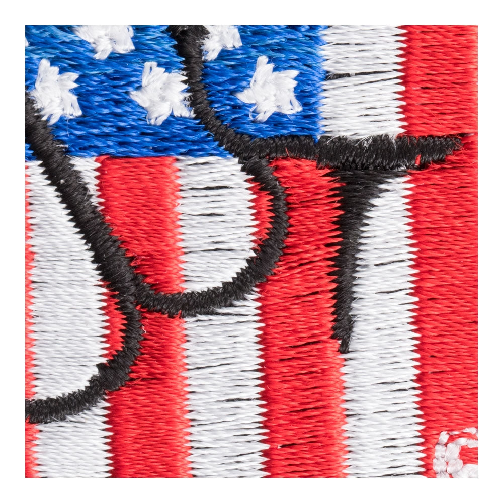 American Peace Sign Patch, Patriotic US Flag Patches — detail view 1