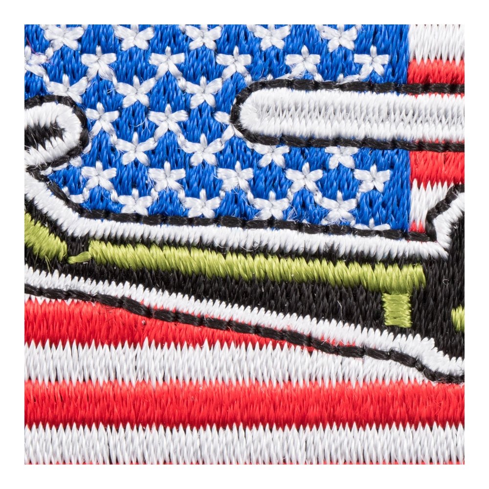 American Flag Military Helicopter Patch, Patriotic US Flag Patches — detail view 1