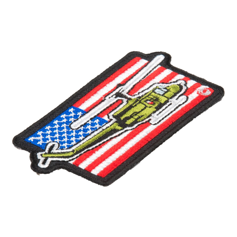 American Flag Military Helicopter Patch, Patriotic US Flag Patches — detail view 2