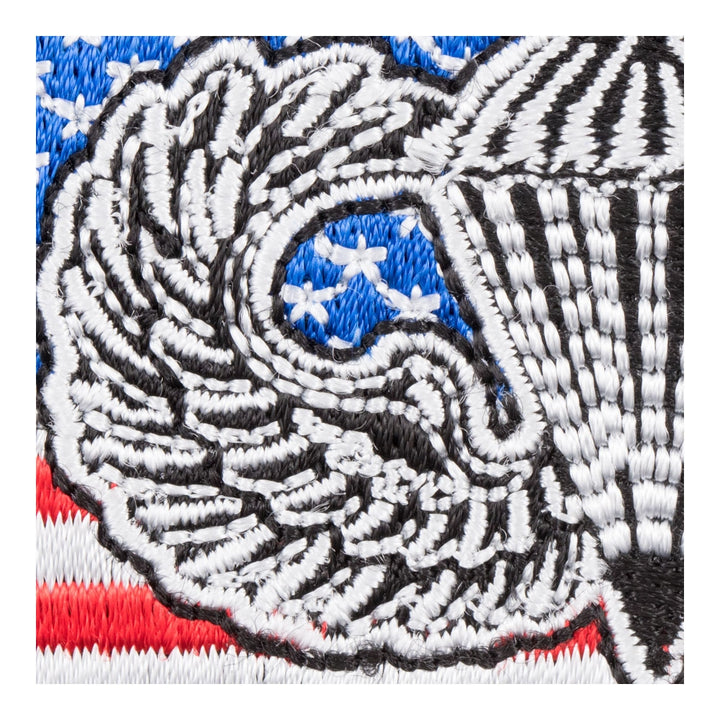 American Flag Paratrooper Jump Wings Patch, US Flag Patches — detail view 2