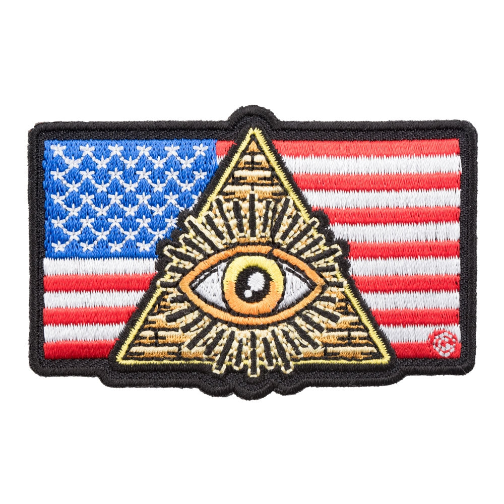 Eye of Providence American Flag Patch, US Flag Patches — product image