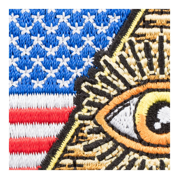 Eye of Providence American Flag Patch, US Flag Patches — detail view 1